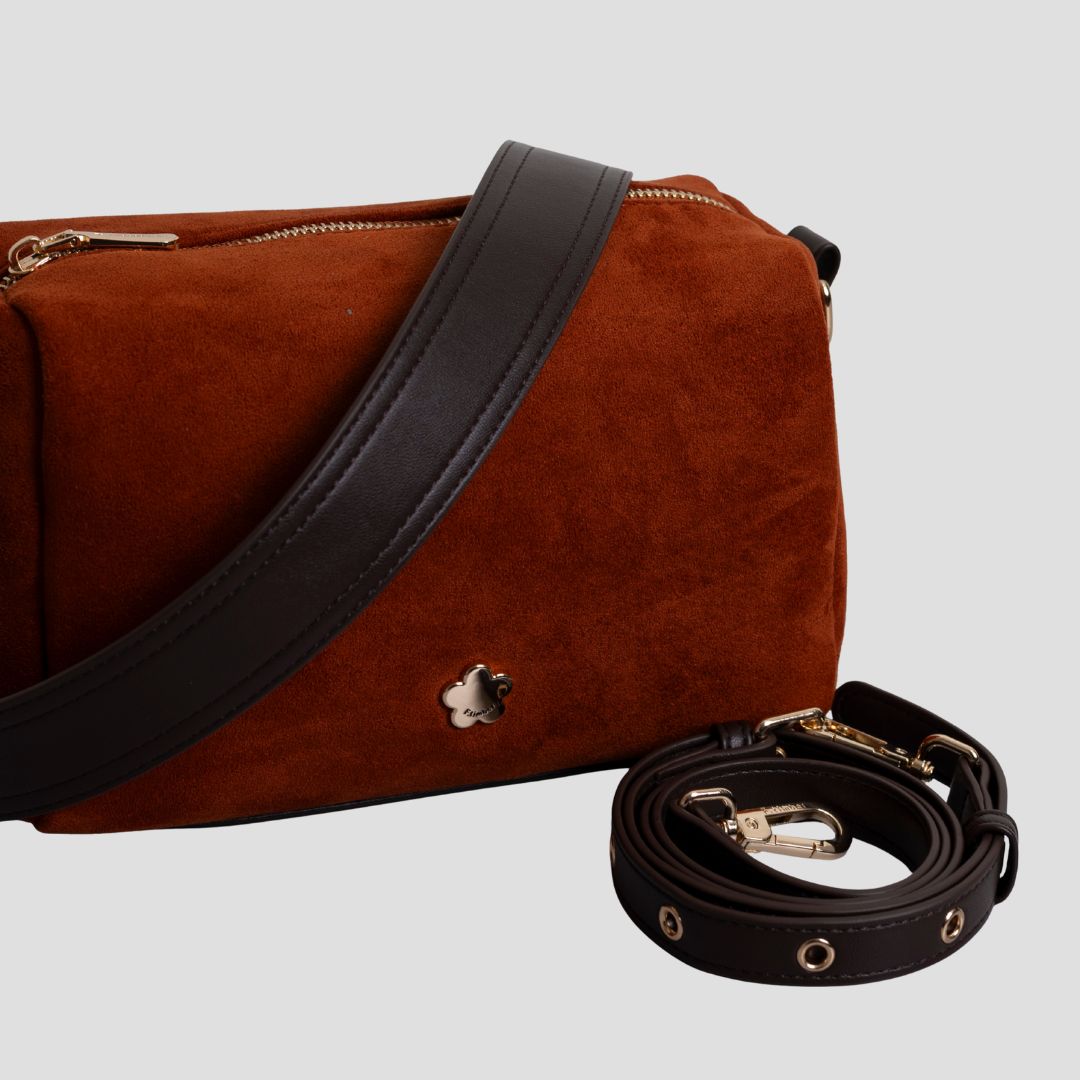 F.timber Bean Velvet Crossbody Shoulder Handbag