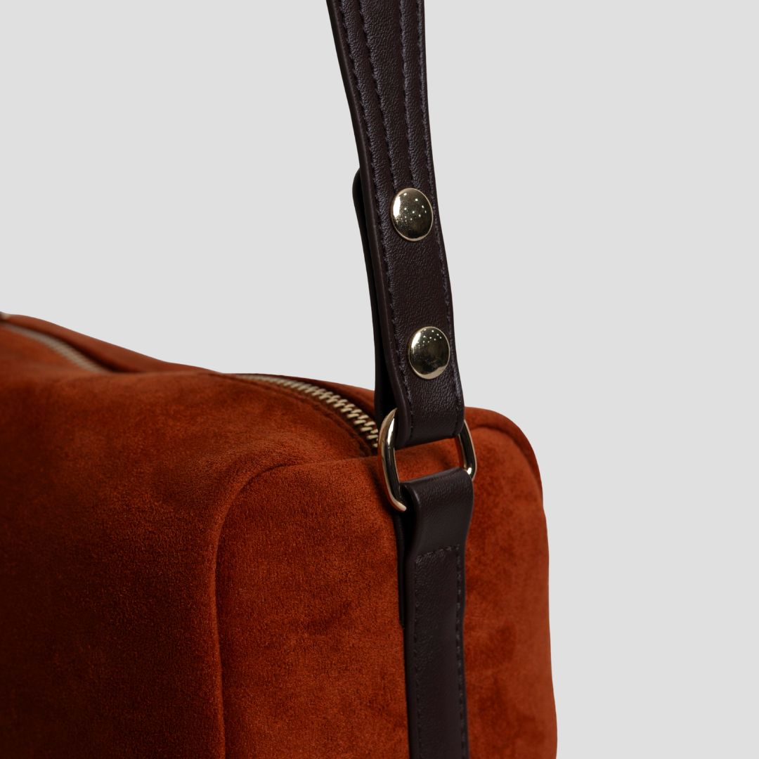 F.timber Bean Velvet Crossbody Shoulder Handbag