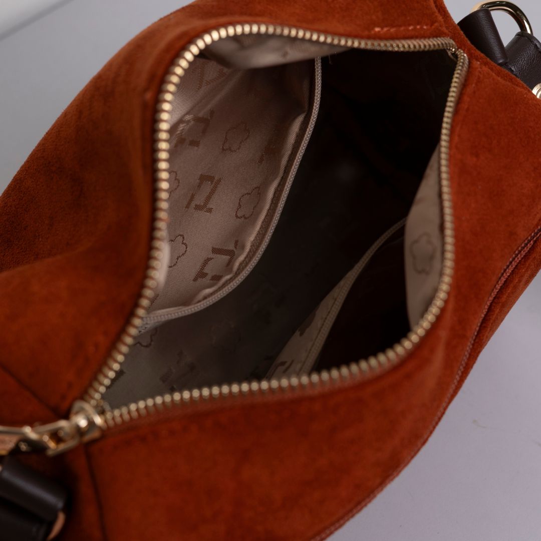 F.timber Bean Velvet Crossbody Shoulder Handbag