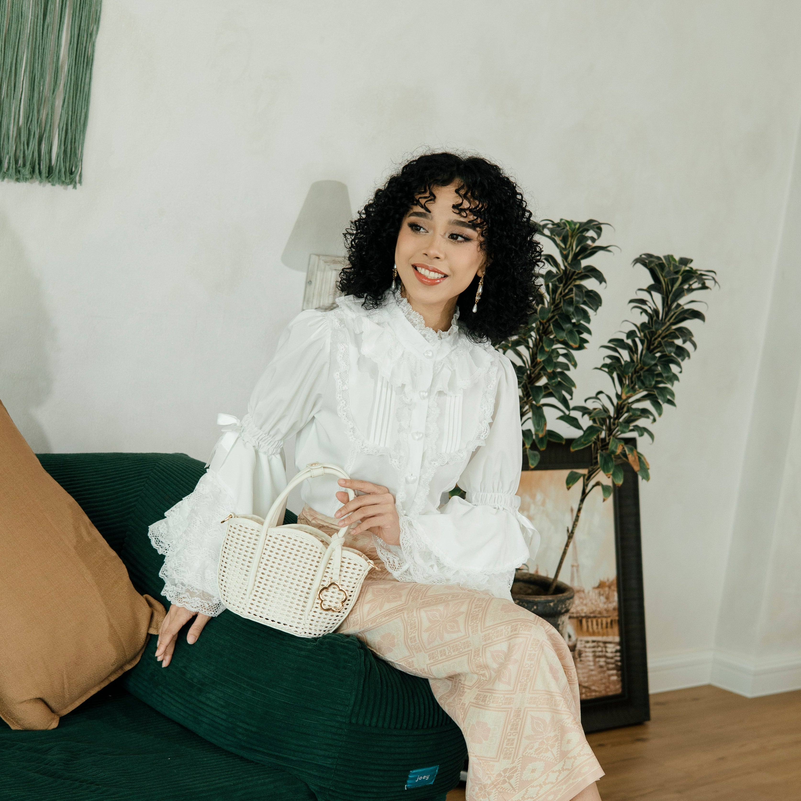 F.timber Blossom Mini Anyaman Bag