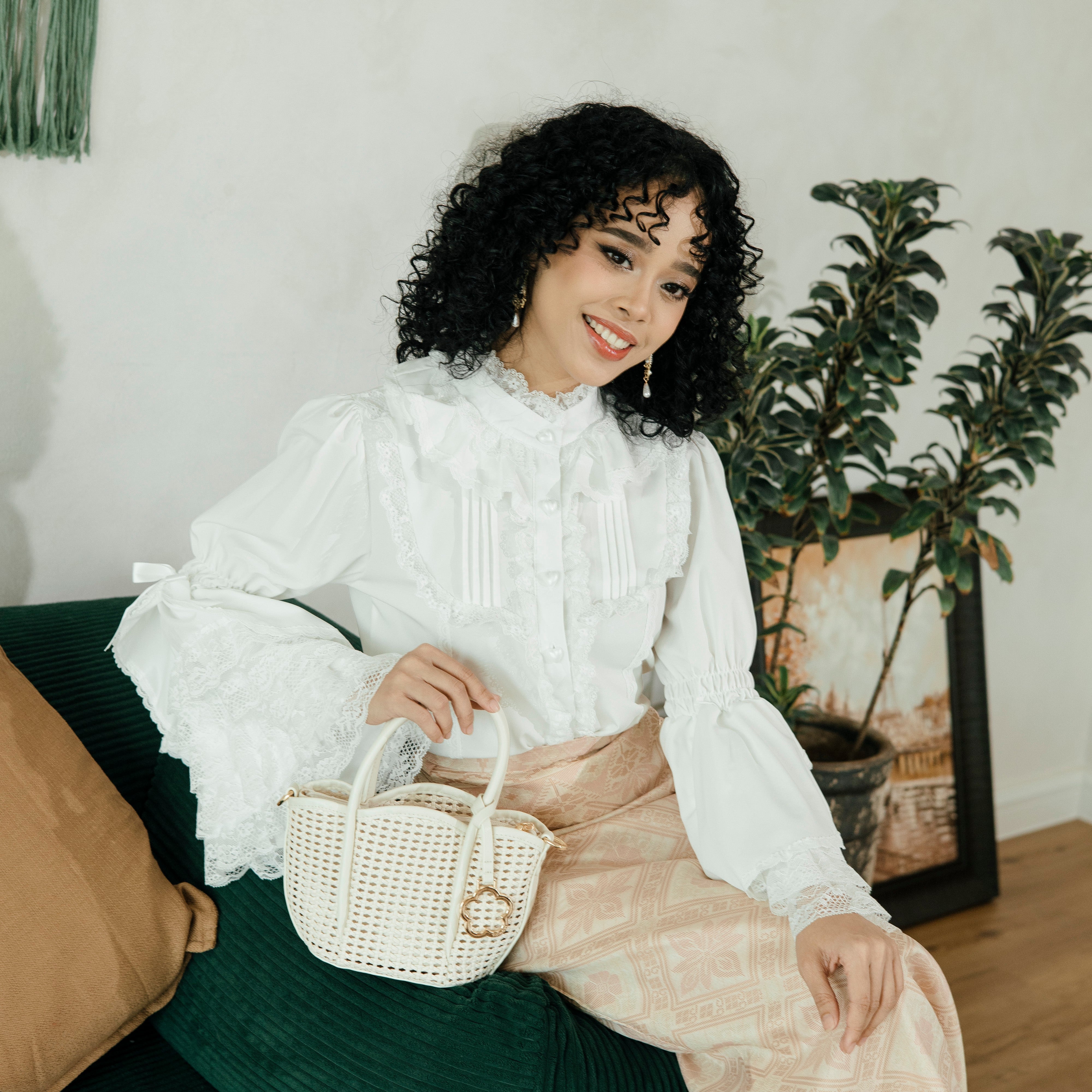 F.timber Blossom Mini Anyaman Bag