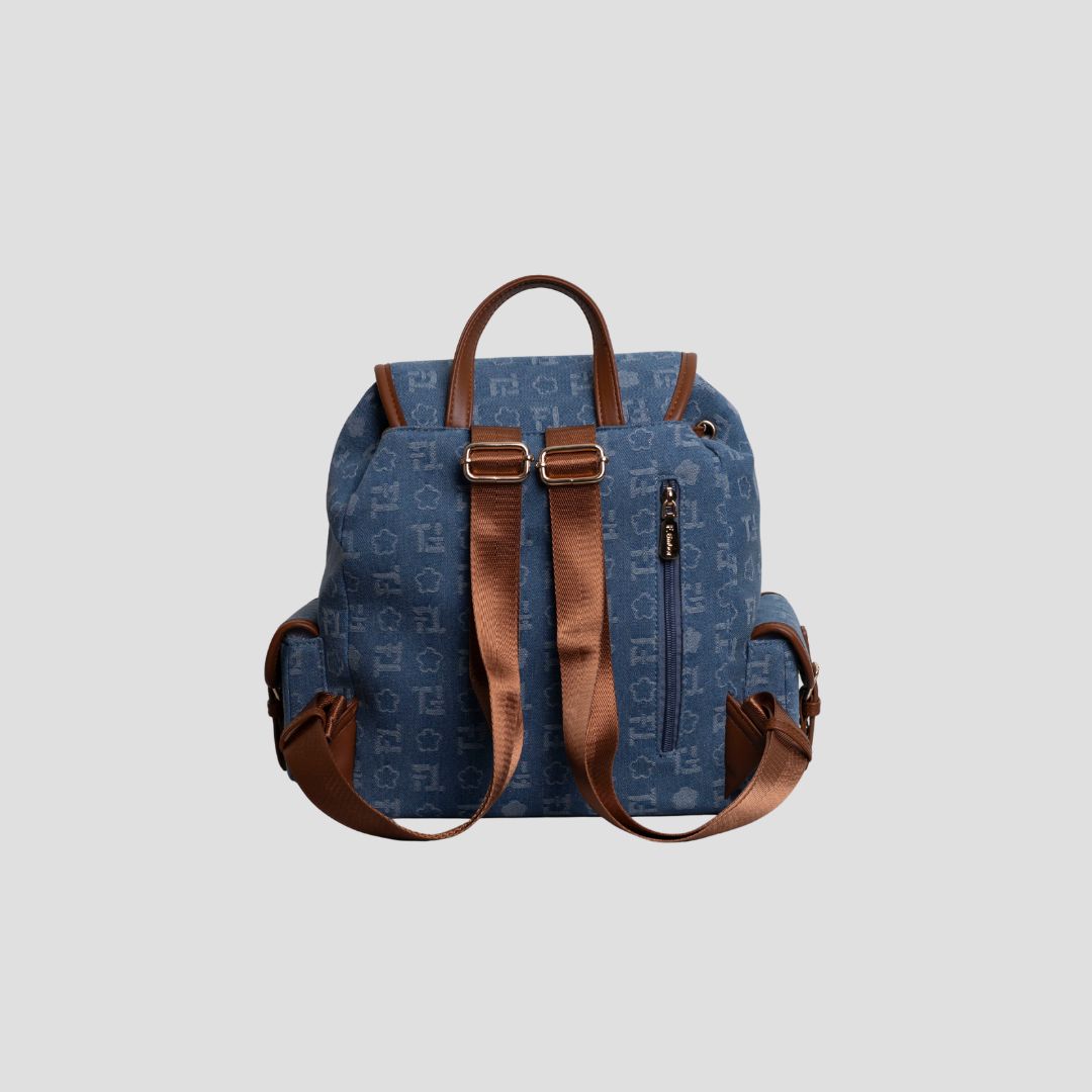 F.timber Osaka Denim Monogram Backpack