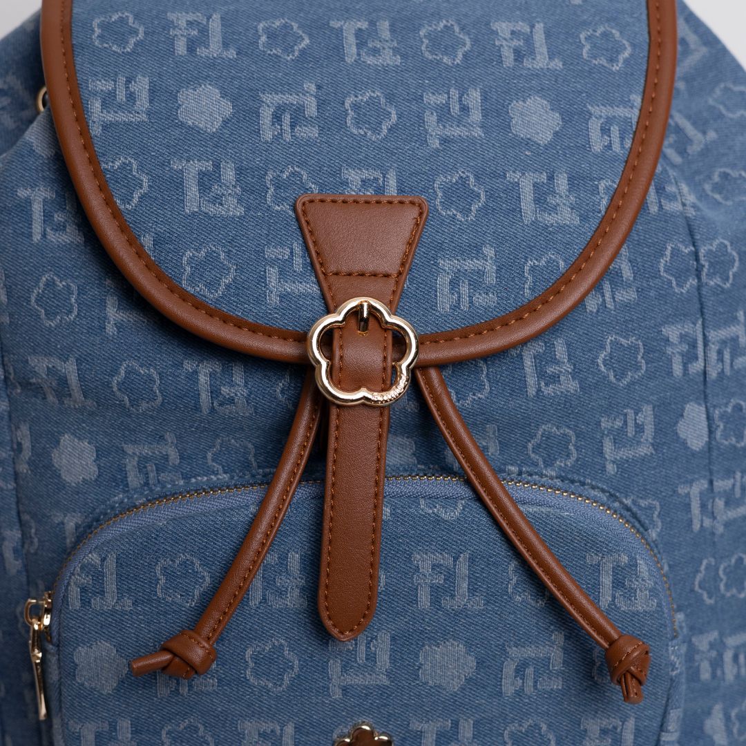 F.timber Osaka Denim Monogram Backpack