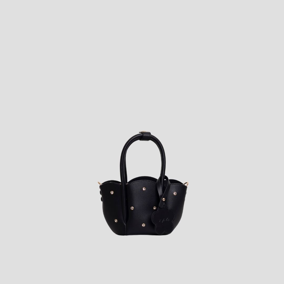 F.timber Blossom Nano Crystal Bag Black