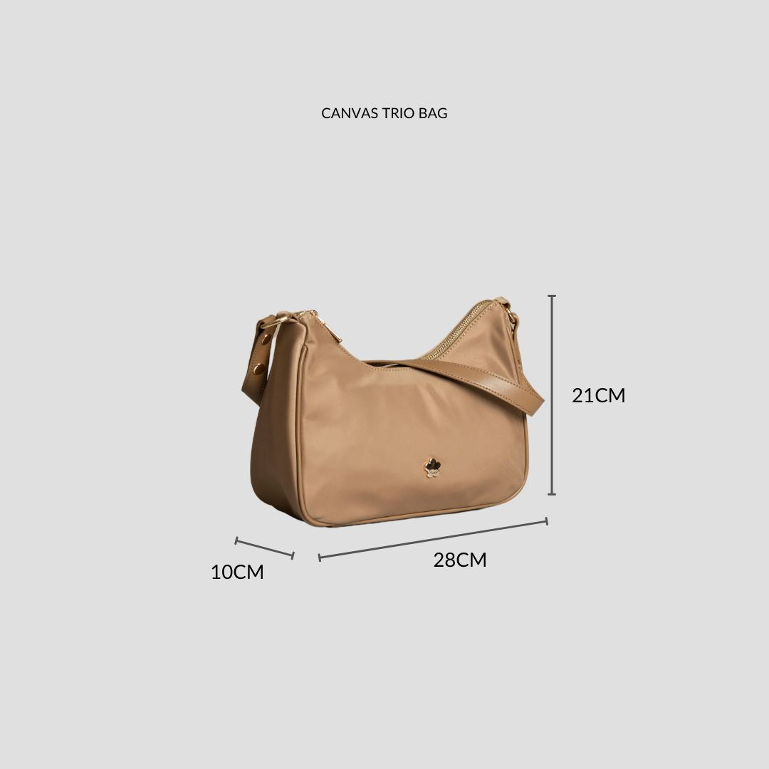 F.timber Cathy Plain Canvas Handbag