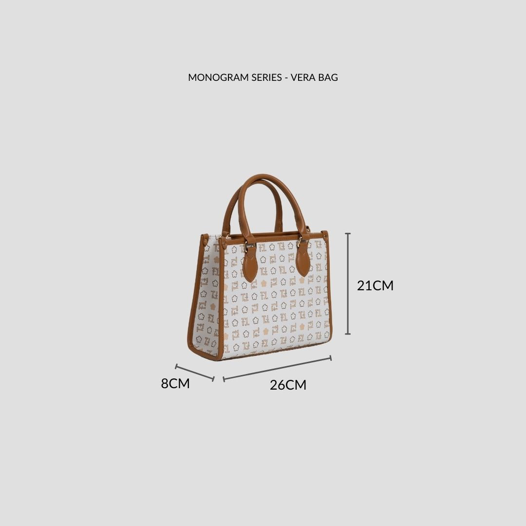 F.timber | F.timber Vera Monogram Top Handle Shoulder Handbag | Handbags