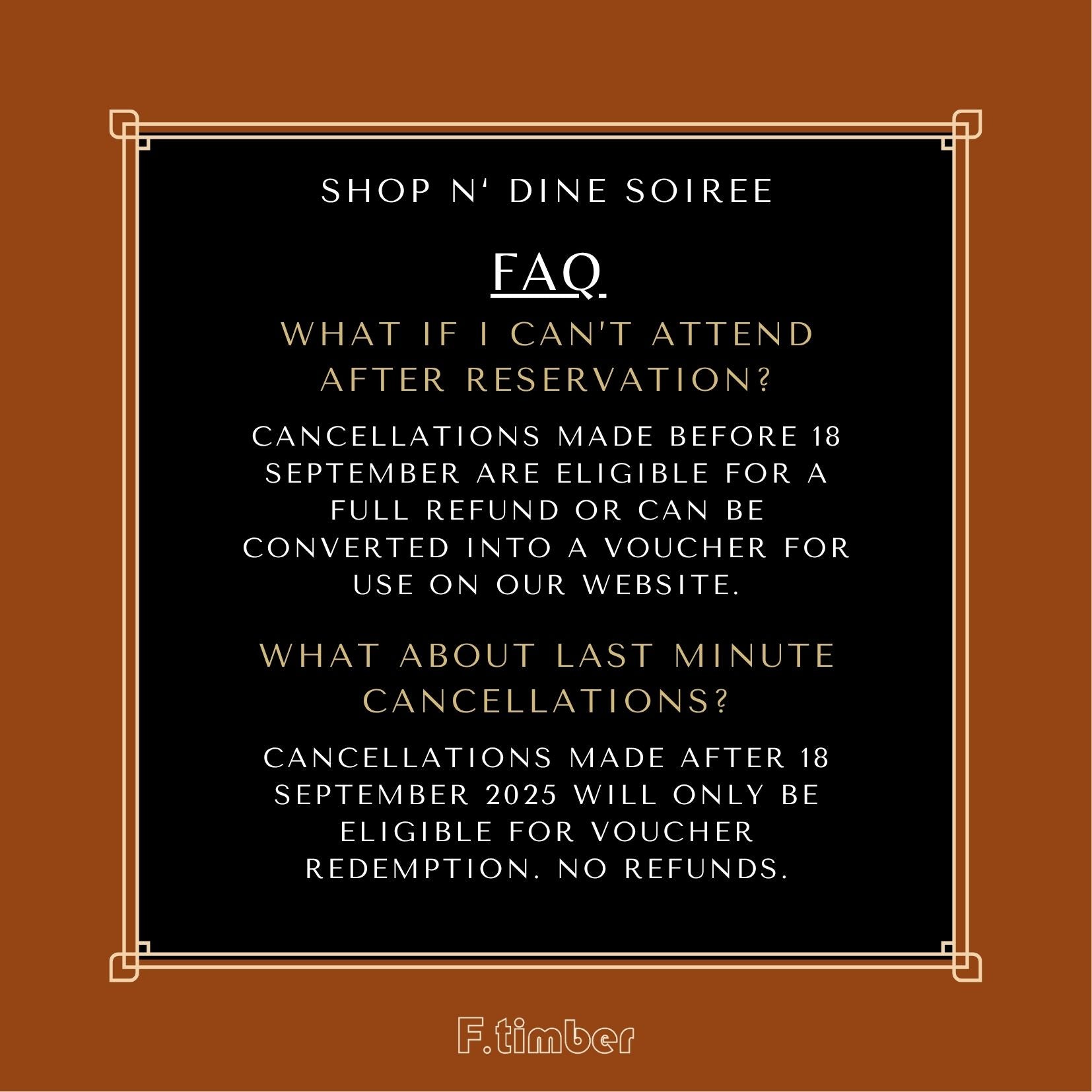 Shop N' Dine Soiree Ticket x 1