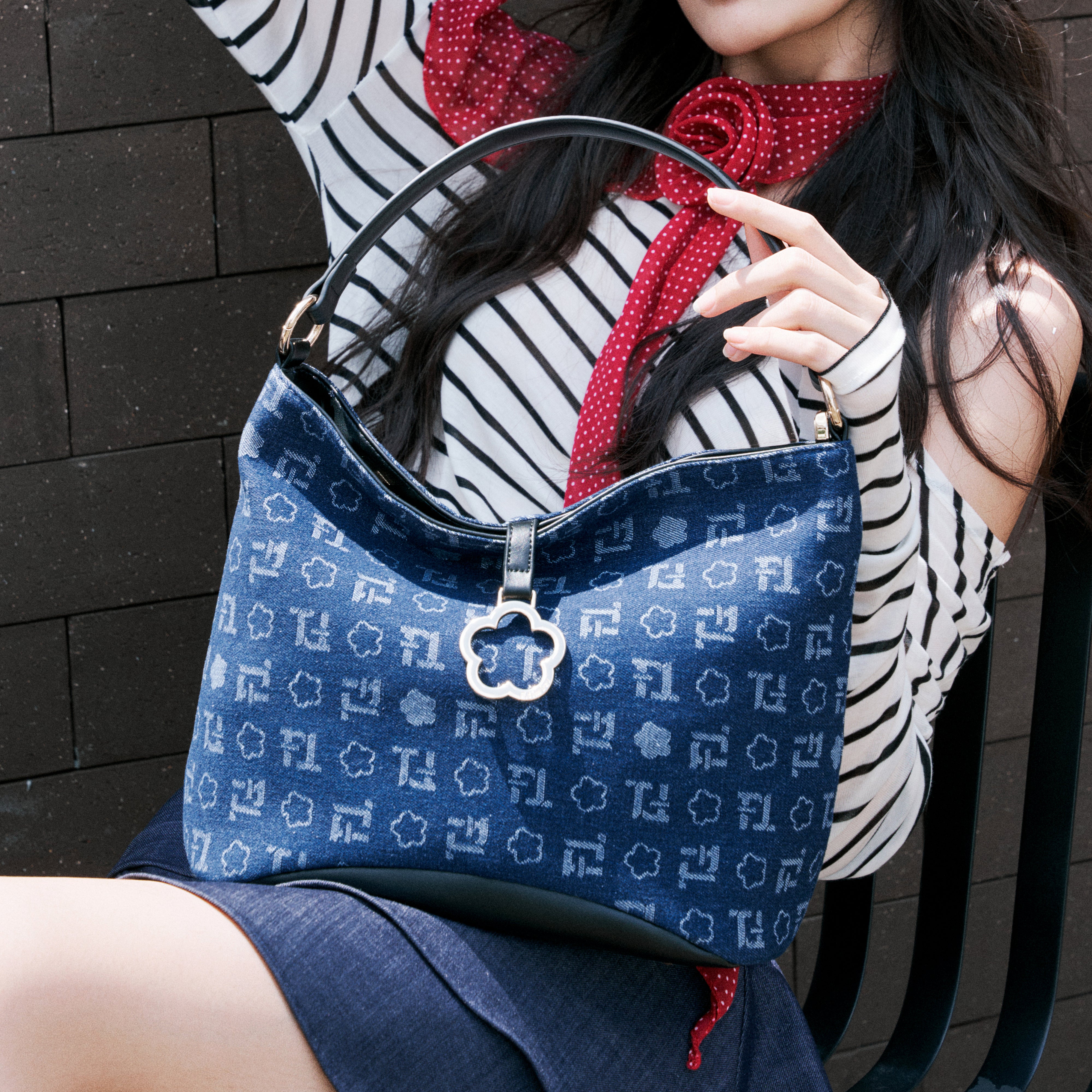 F.timber Amora Medium Monogram Handbag