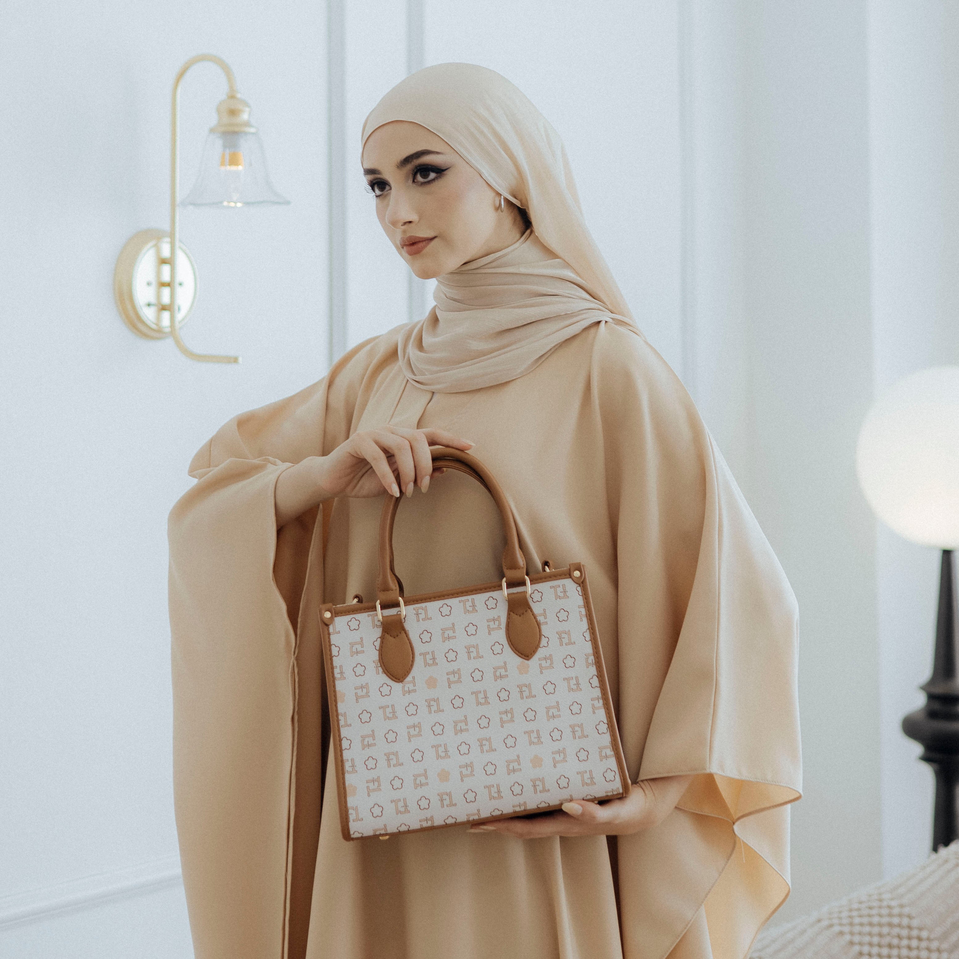 F.timber | F.timber Vera Monogram Top Handle Shoulder Handbag | Handbags