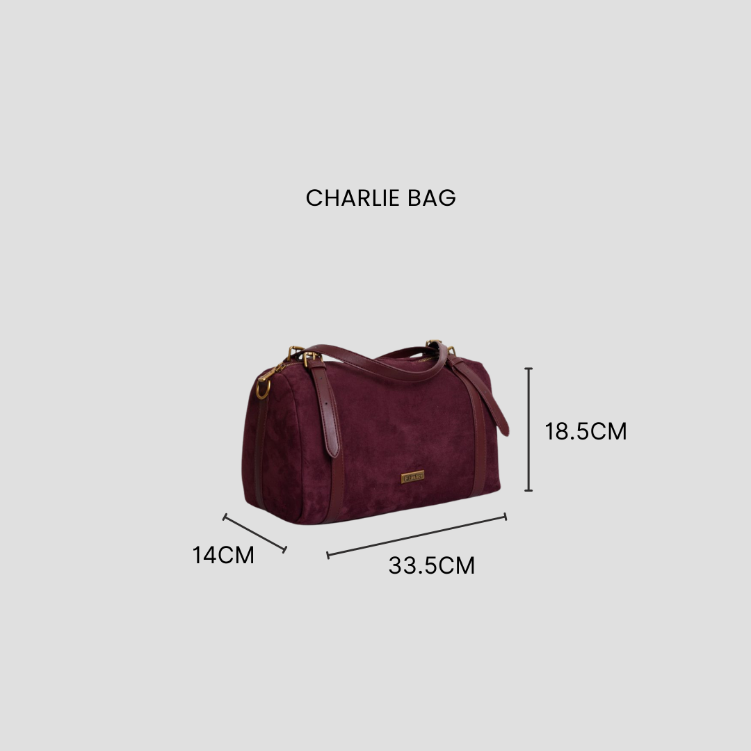 F.timber Charlie Handbag Velvet Vegan Leather