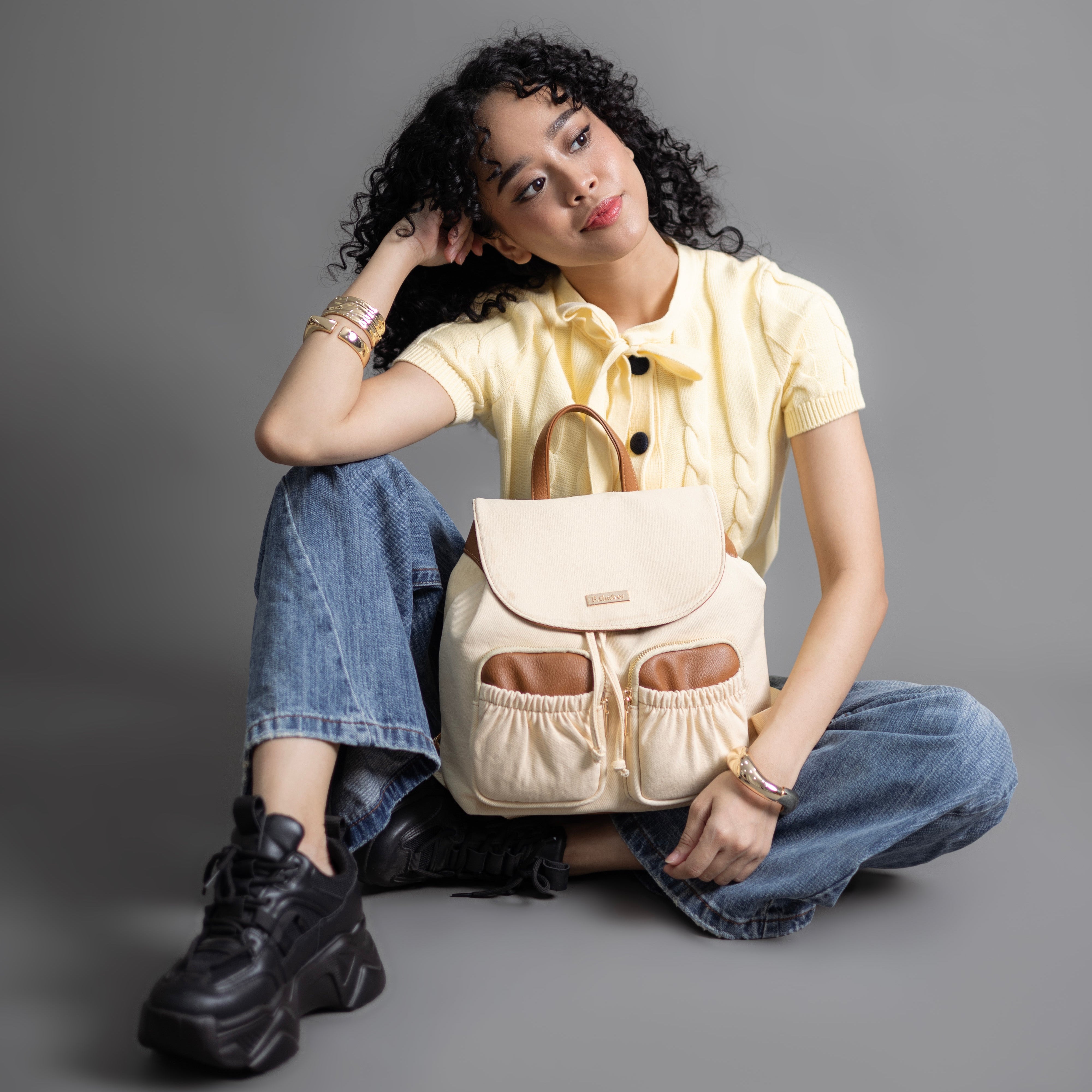 F.timber Jeju Denim Backpack