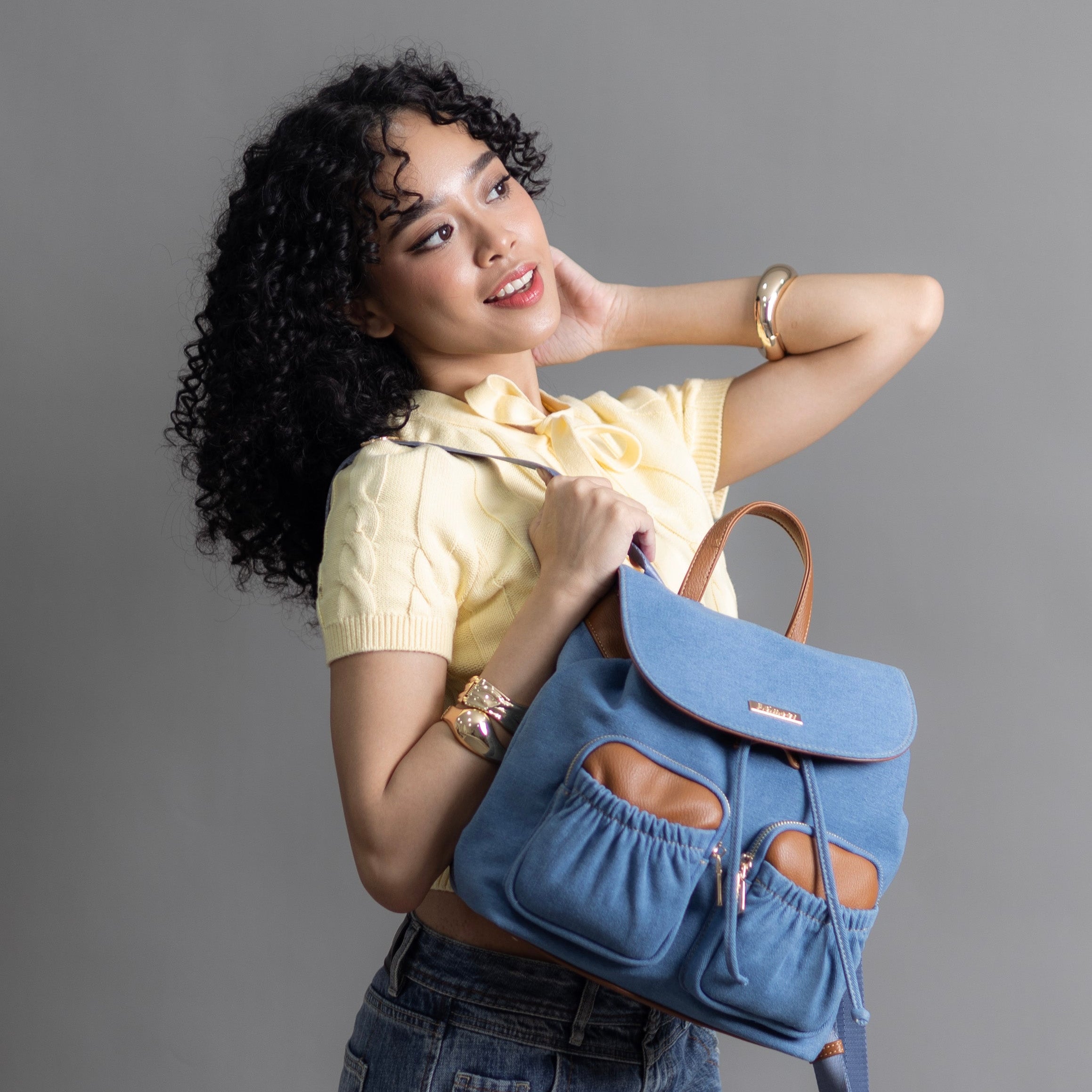 F.timber Jeju Denim Backpack