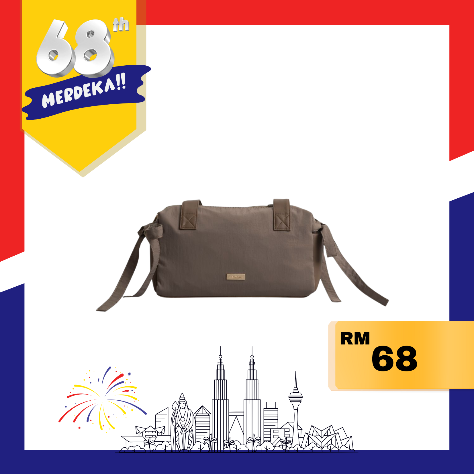 F.timber Seoul Canvas Shoulder Travel Bag