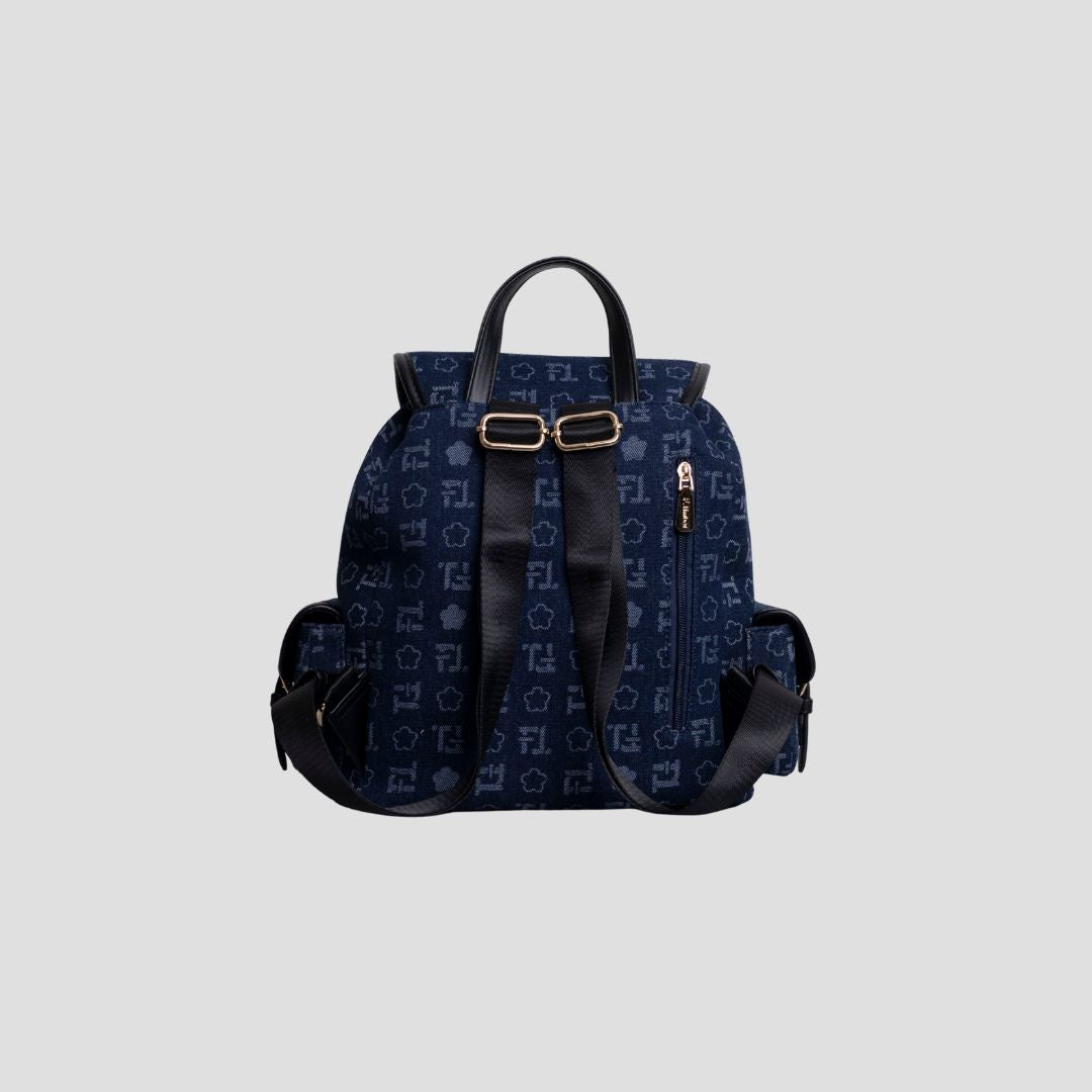F.timber Osaka Denim Monogram Backpack