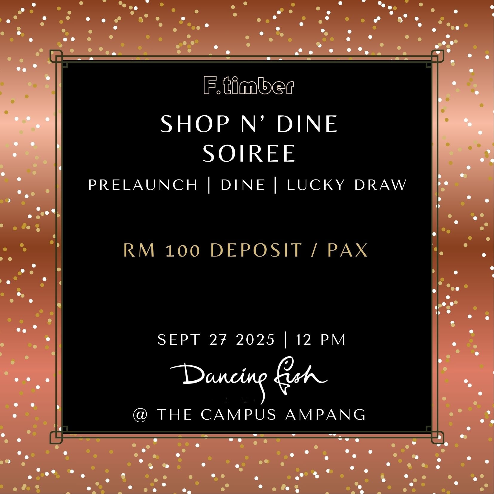 Shop N' Dine Soiree Ticket x 1