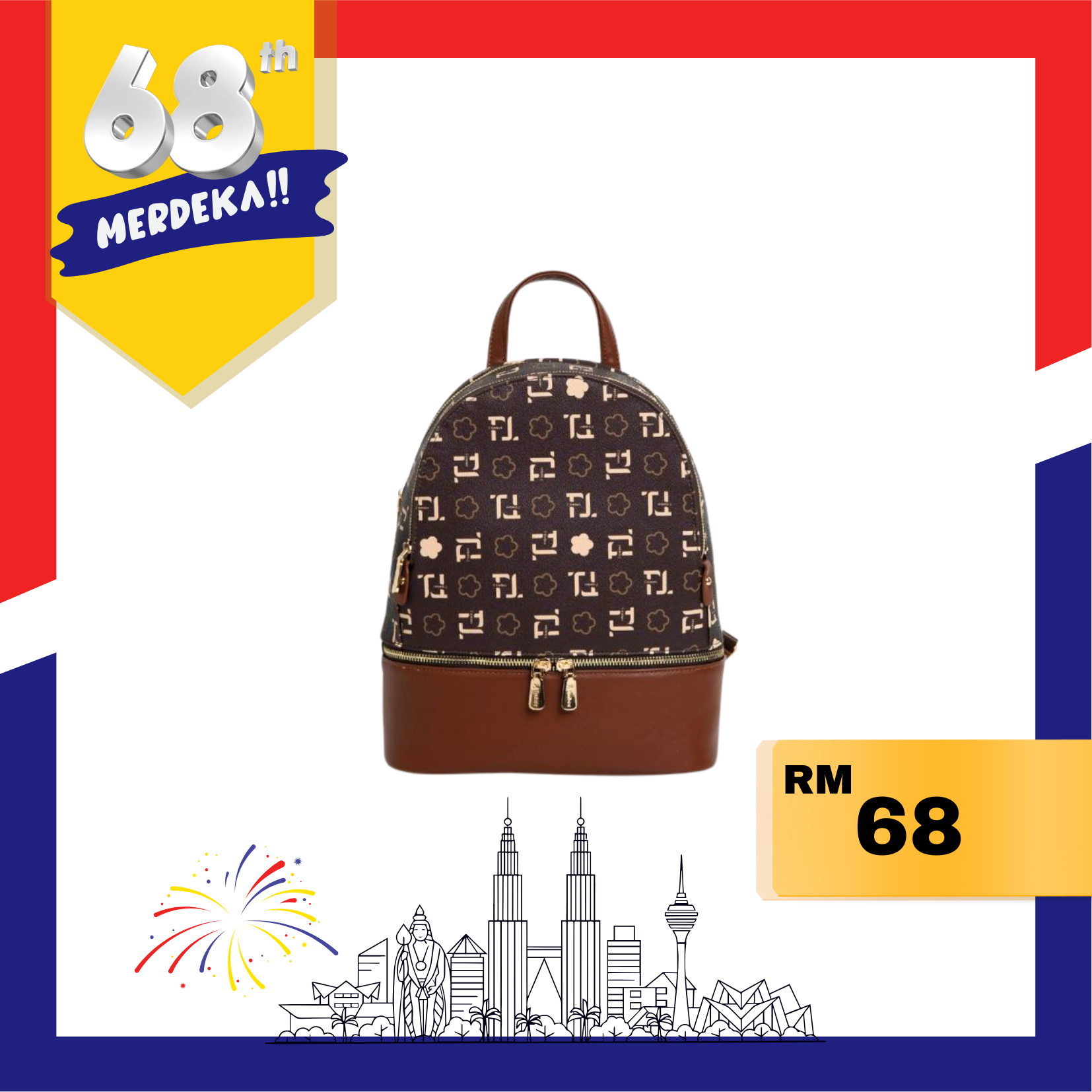 F.timber Leo Monogram Backpack