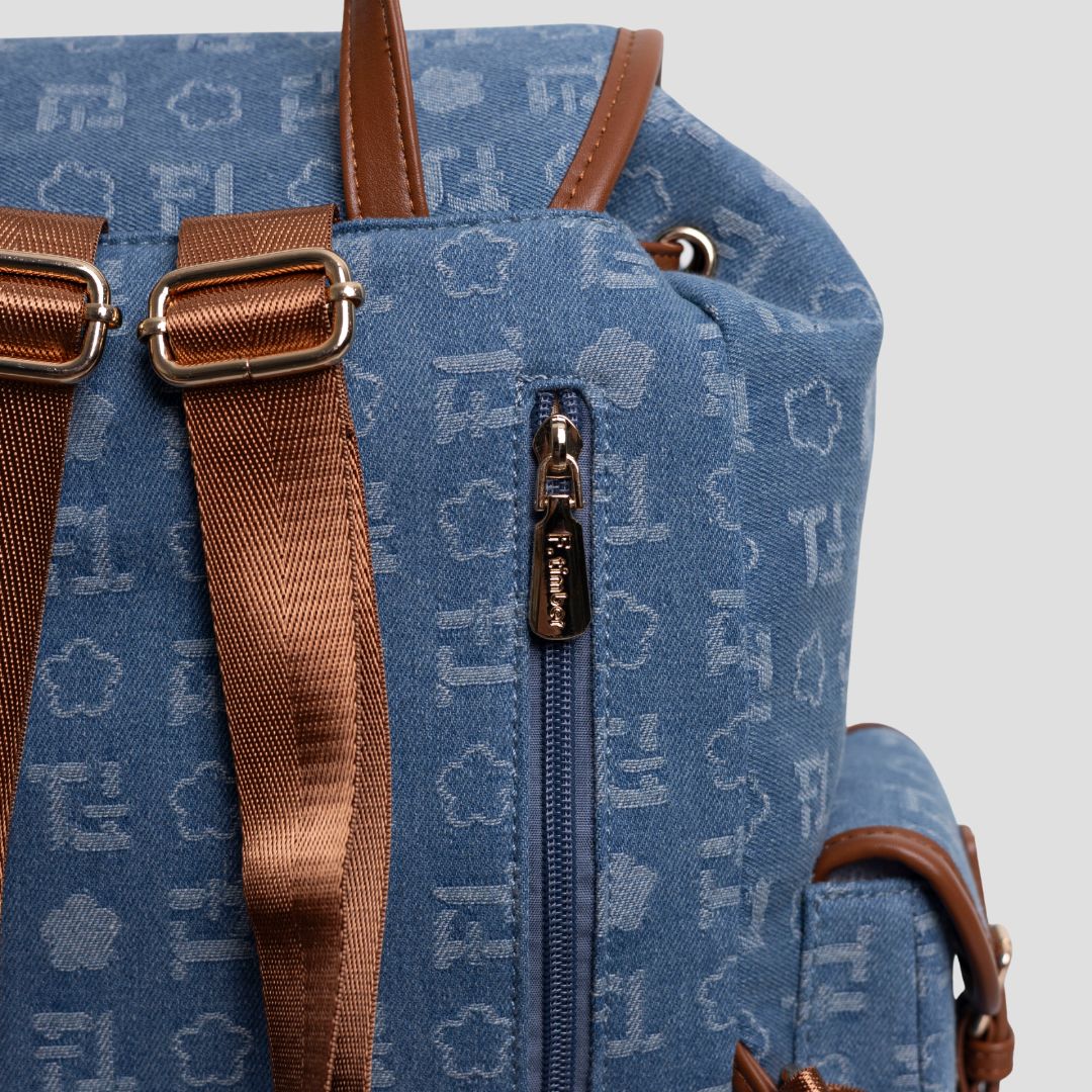 F.timber Osaka Denim Monogram Backpack