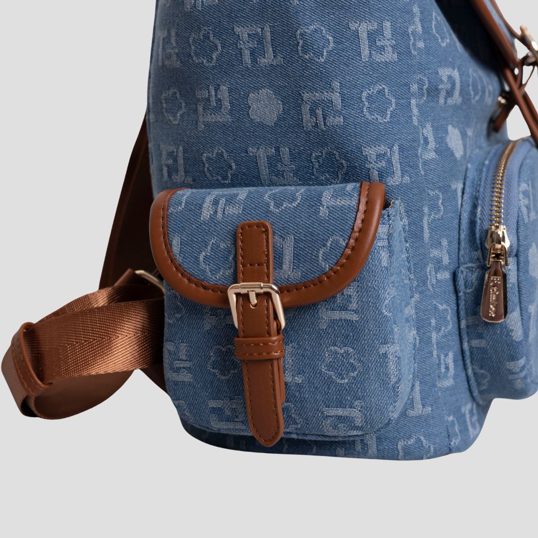 F.timber Osaka Denim Monogram Backpack