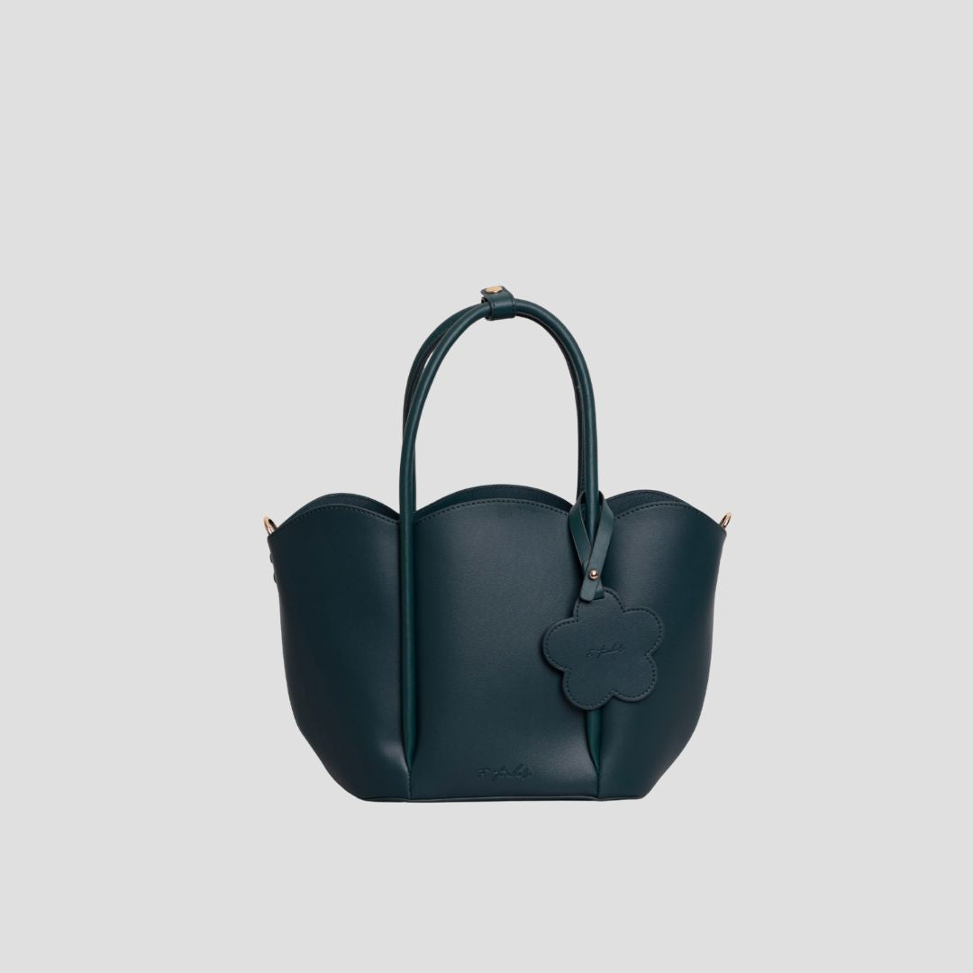 F.timber Blossom Medium Bag Emerald