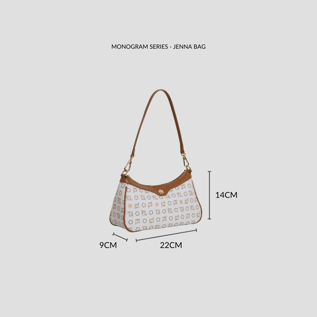 F.timber Jenna Monogram Shoulder Handbag