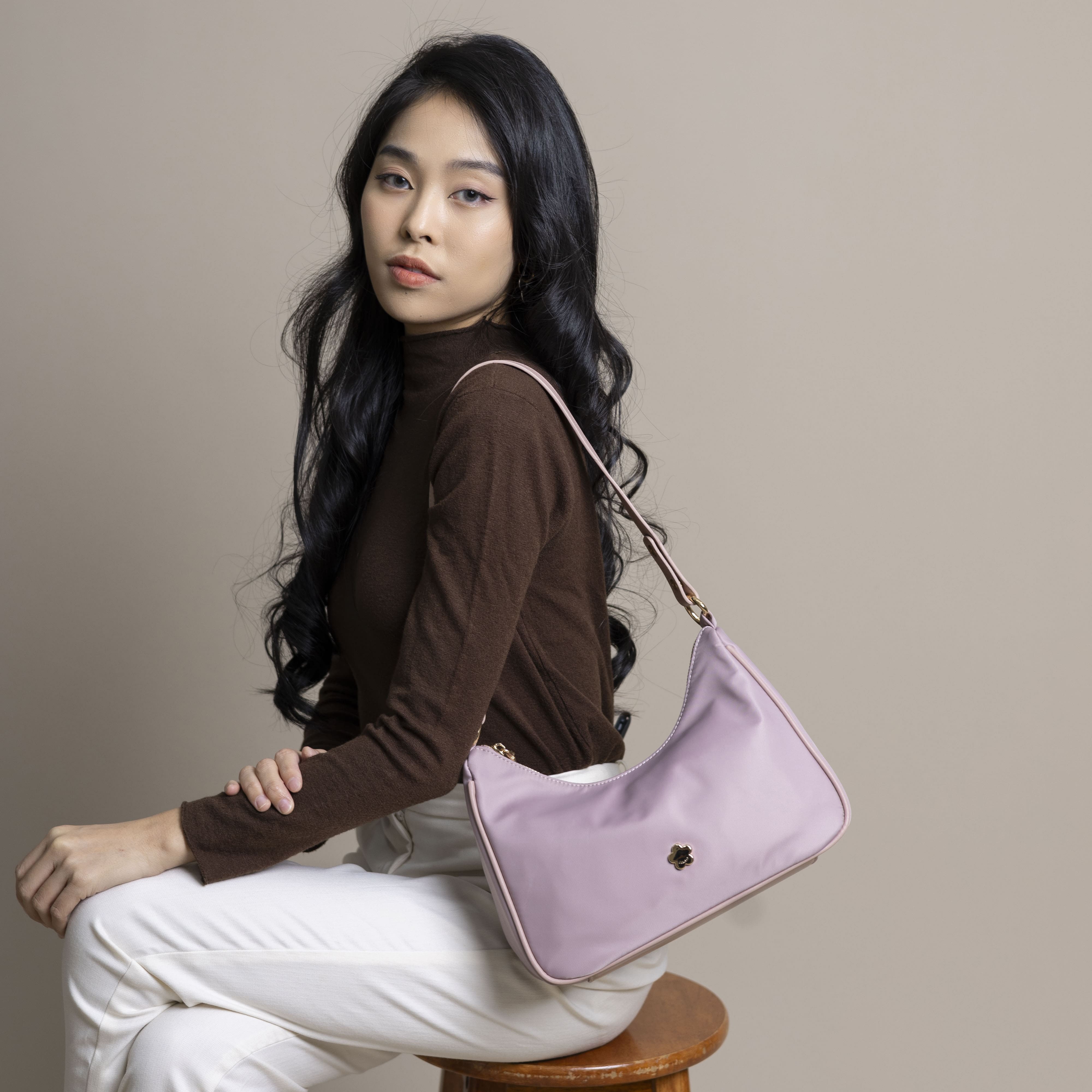 F.timber | F.timber Cathy Plain Canvas Handbag | Shoulder Bags 