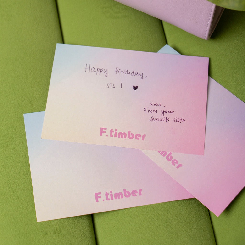 F.timber | F.timber Greeting Wish Cards | Add On 